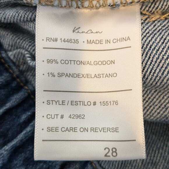 KanCan Jeans Size 28/28 High-Rise Paperbag Mom Ripped Distressed Cuffed Hem NWT - Picture 15 of 16
